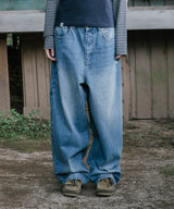 CINCH BACK CURVED DENIM PANTS(CV2GFFD110A)