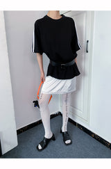 Loose Fit Boxy Round Short-Sleeved T-Shirt