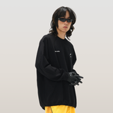 RELABEL 23AW リニアデコンストラクトスプリットプリント長袖
