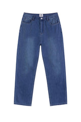 Cooling Washed Straight Jeans