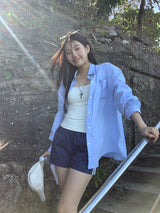 Sora Stripe Cool Loose Fit Shirt