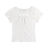 バレエスクエアネックTシャツ
