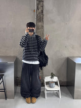 イーズワイドツータックデニムパンツ