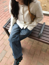 Furry round jacket
