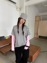 coloration cutout layered T