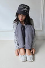 26SS★ シルバーグリッターピグメントスウェットパンツ