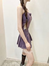 1504. Tia Violet Washing Corsage 2pc