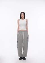 ONE SIDE THUNDER LOGO PANTS