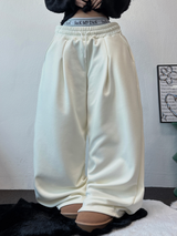 INSIDE-MINK🤍 PINTUCK BASIC LONG WIDE PANTS 🤍🖤🩶3COLOR