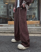 メルツベルベットピンタックワイドバンディングパンツ