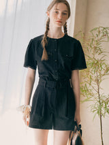 BELT JUMPSUIT BLACK