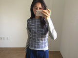 Check Sheer Short Sleeve (2color)