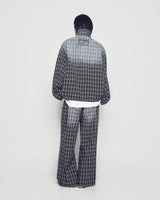 25FW チェックトラックウォッシュドパンツ ブラック