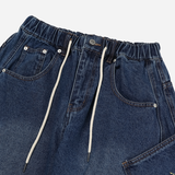 Solar embroidered denim pants