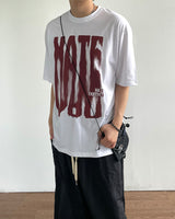 ヘイトプリント半袖Tシャツ
