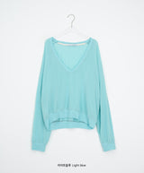 Tecto Summer V-Neck Loose-Fit Knit