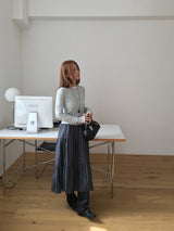 Banding check cancan skirt