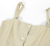 Varel Button Tailored Top