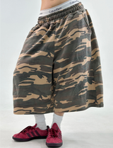 CAMOUFLAGE BERMUDA PANTS💛🤎💚