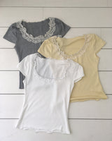 ロフィル レース半袖Tシャツ