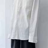 Textured Stripe Drop-Shoulder Shirt