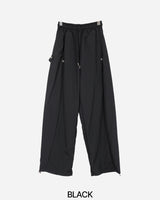Side Snap Nylon Balloon Pants