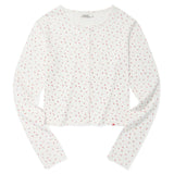 KIRSH PLAIN ROUND NECK SLIM CARDIGAN - WHITE