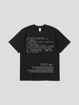 サッドピグメントショートスリーブTシャツ 3C