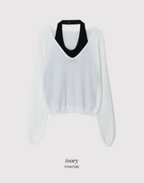#RB ホルターネックレイヤードルーズニット (5color)