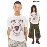 プリント半袖ウールTシャツ