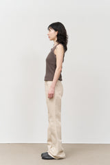 (W) ショップベーシックブーツカットパンツ (2color)