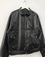 リベット モーター レザー ジャケット(2color)