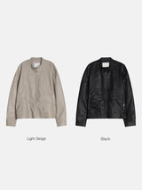 Bella Biker Leather Jacket (2color)