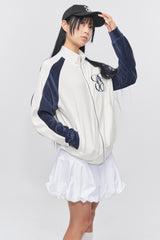 バルーンフィットコットンミニスカート White