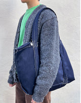 O Logo Drawing Stitch Bag / Black