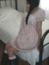 Pudgy bunny backpack _ Baby pink