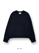 LMN ライフセミオーバーサイズフィットツイスティドラウンドニット (5 colors)