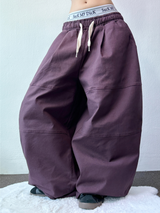 COTTON WIDE BALLOON LONG PANTS 💜🖤💛3COLOR