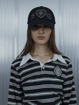LEO APPLIQUE BALL CAP /  BLACK