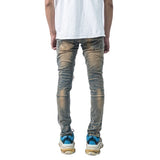 M1 Tri Batik Vintage Blue - Celana Jeans