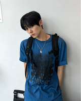 Blurry Lettering Short Sleeve Tee