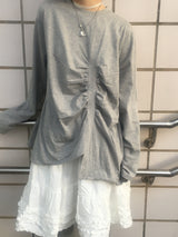 Flare some cotton frill skirt