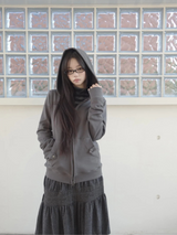 pocky hood zip-up