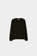 LMN ヘンリーネックケーブルラウンドニット (5 colors)