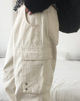 [MADE] Honot Vintage incision eyelet pocket cotton pants