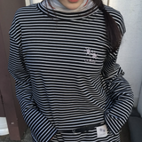 CLE STRIPE LOOSE FIT LONG SLEEVE T UNISEX (2COLOR)