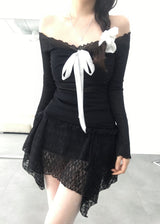 Ruble Off-Shoulder Shirring T-Shirt