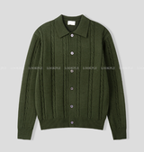 all-day cloth knit collar cardigan
