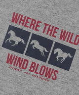 ホースボックスクロップドTシャツ - グレー