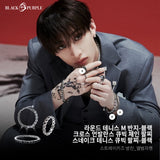 [Wearing Stray Kids] Round Tennis Cubic M Ring - 3Color